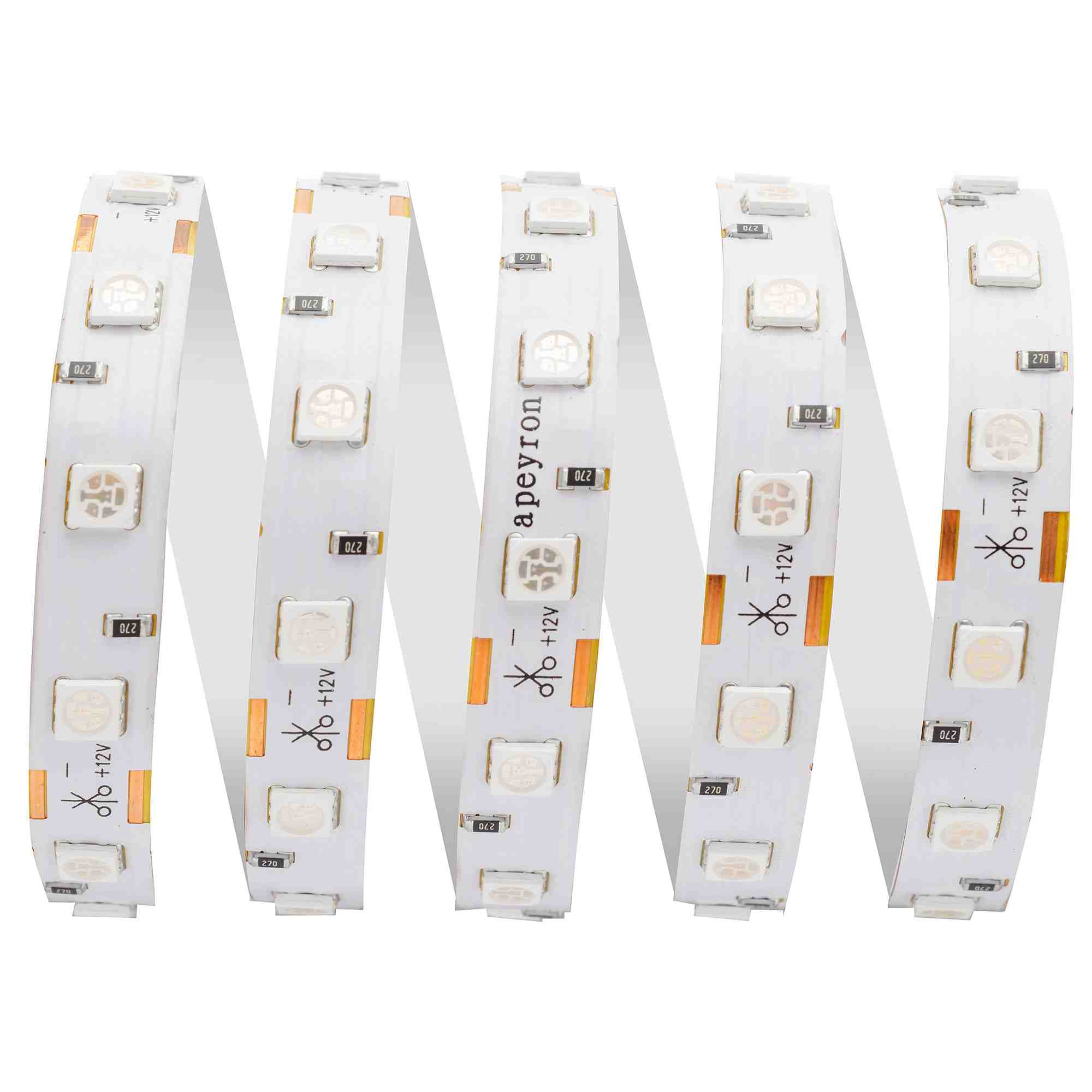 Светодиодная лента Apeyron 12В СТ 14,4Вт/м smd5050 60д/м IP20 5м красная 48BL