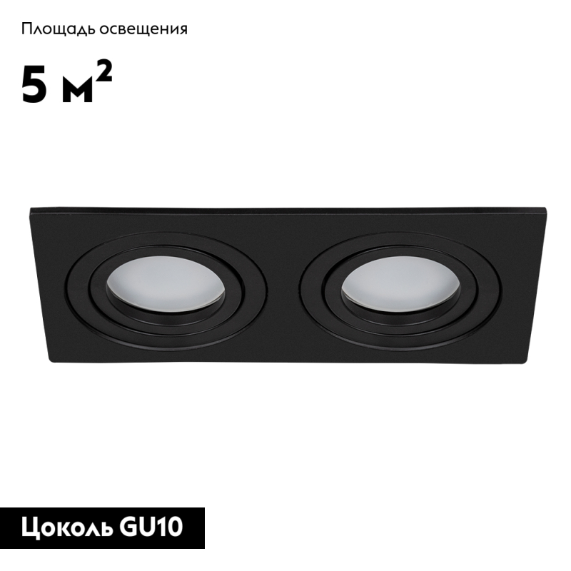 Встраиваемый светильник Arte Lamp Tarf A2168PL-2BK