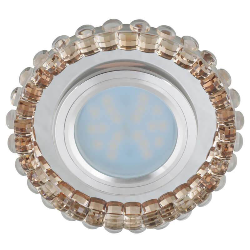 Стеклянный точечный светильник Fametto Luciole DLS-L133 GU5.3 Chrome/Champagne