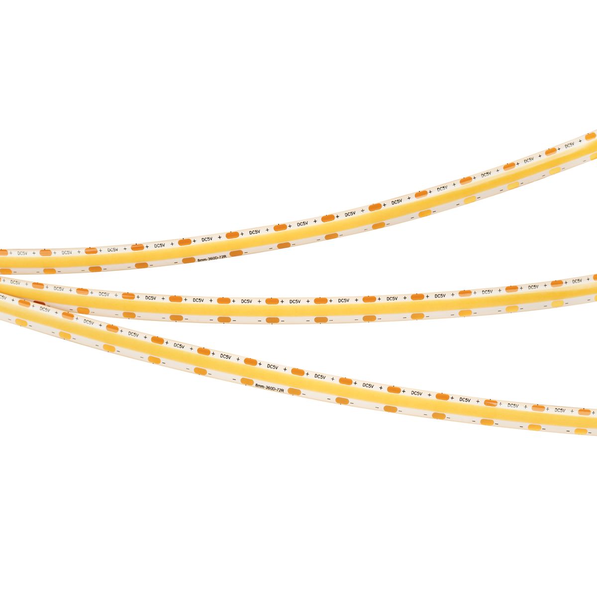 Светодиодная лента Arlight герметичная COB-SE-X360-8mm 5V Warm3000 (5 W/m, IP65, 5m)  041709(1)