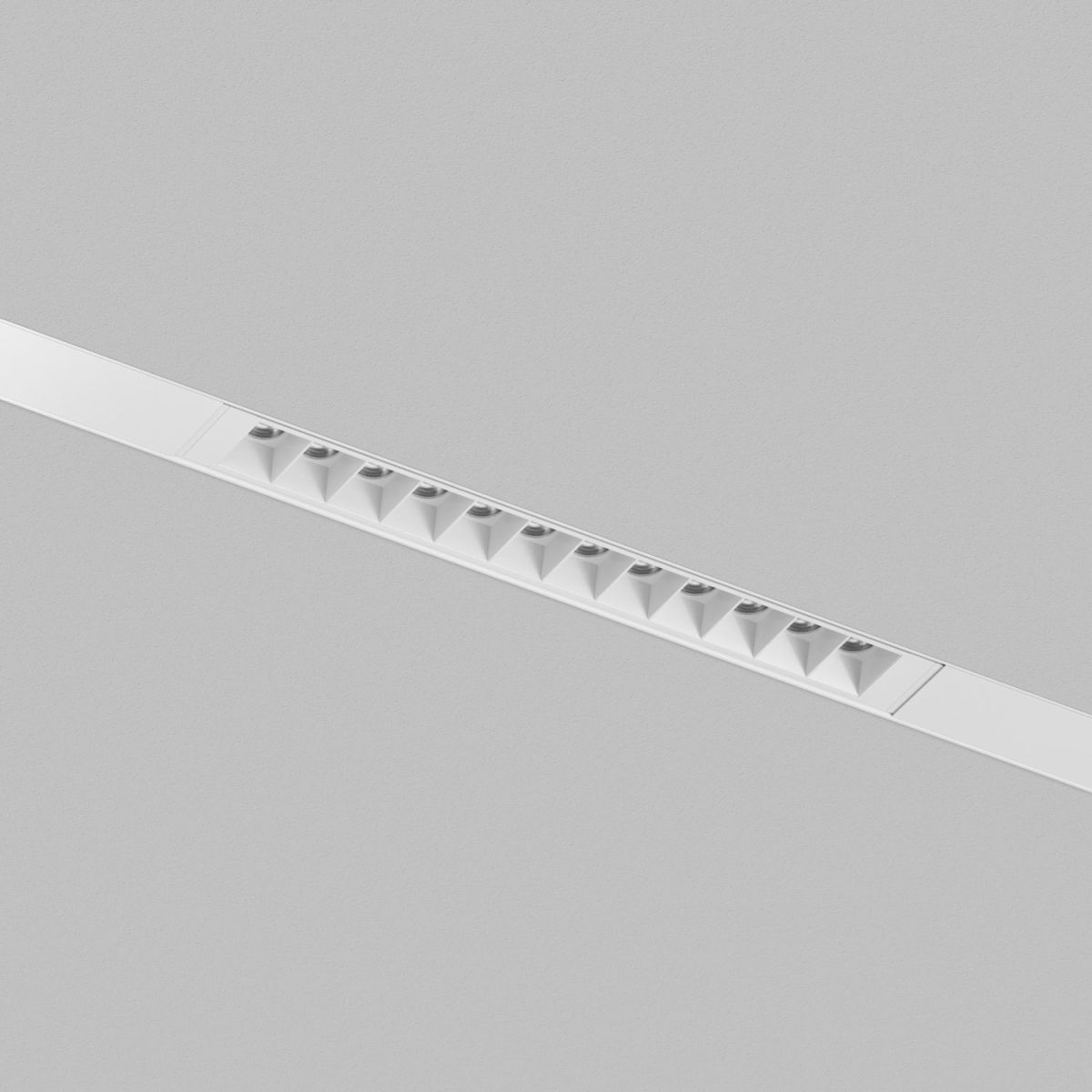 Трековый однофазный светильник Denkirs Simple Grill DK8201-WH