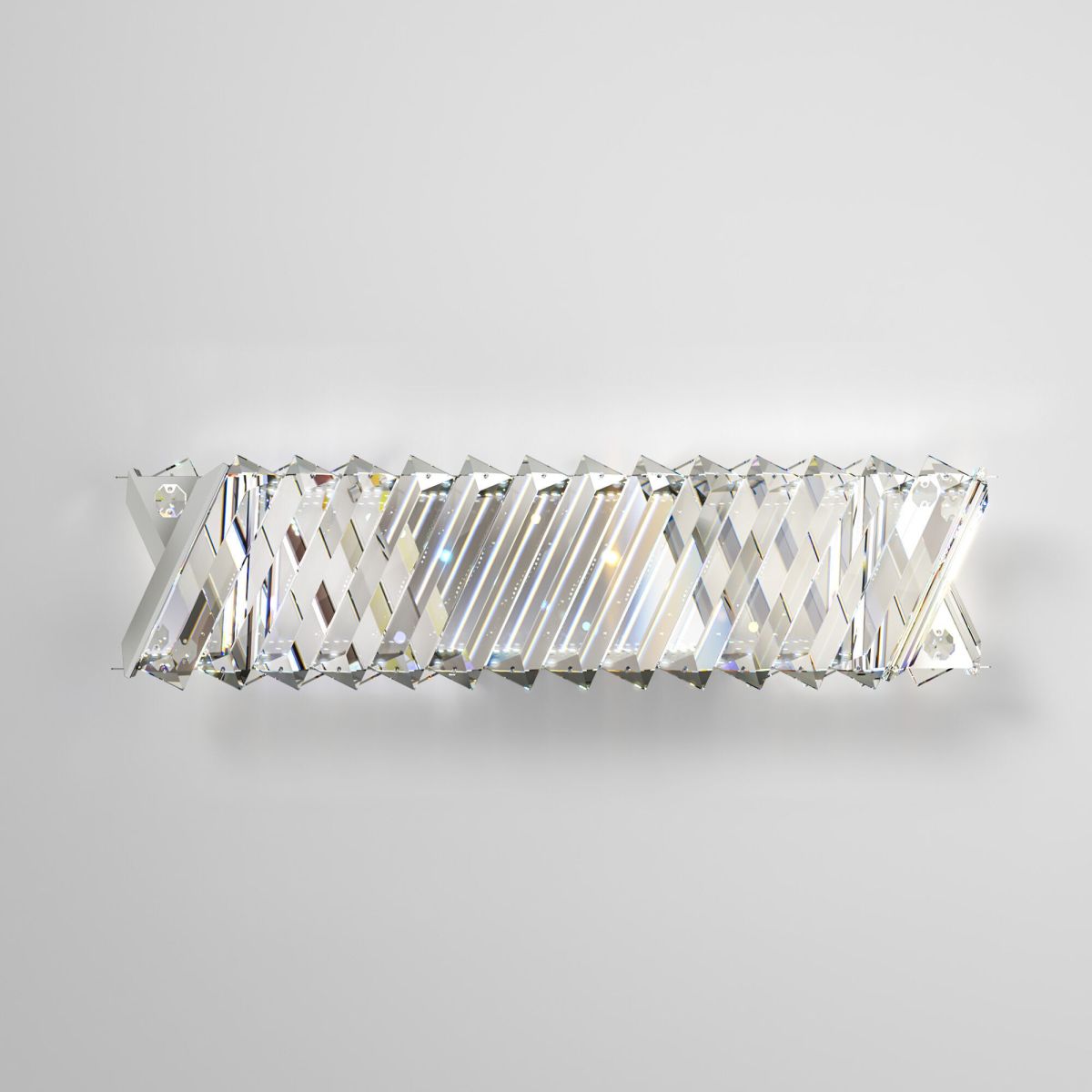 Настенный светильник Eurosvet 101005 LED Никель хрусталь Strotskis a071452