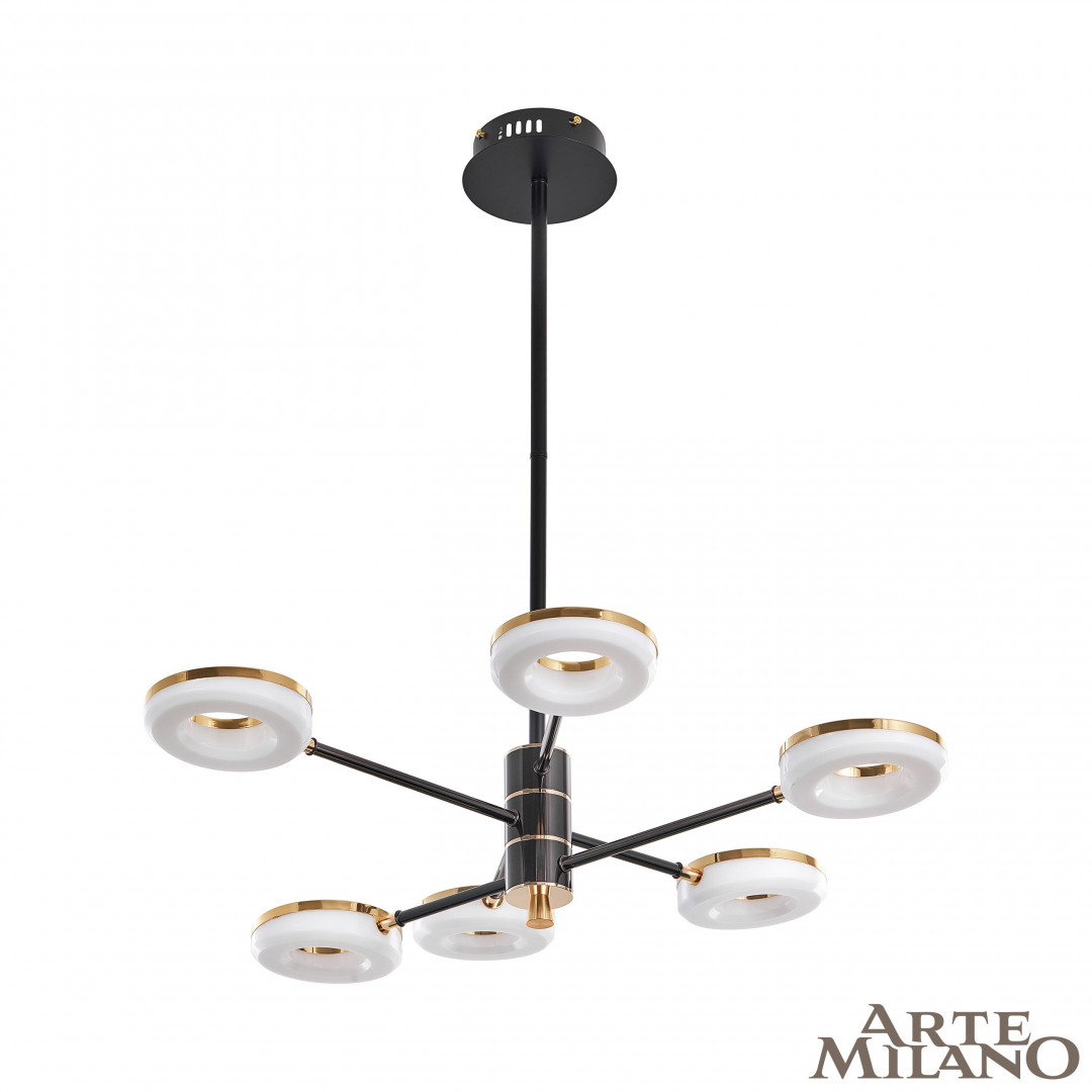 Люстра на штанге Arte Milano Ferrara 276699/6 BK/GD