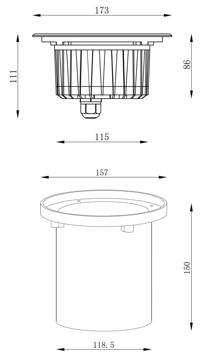Грунтовый светильник Deko-Light HP 730250