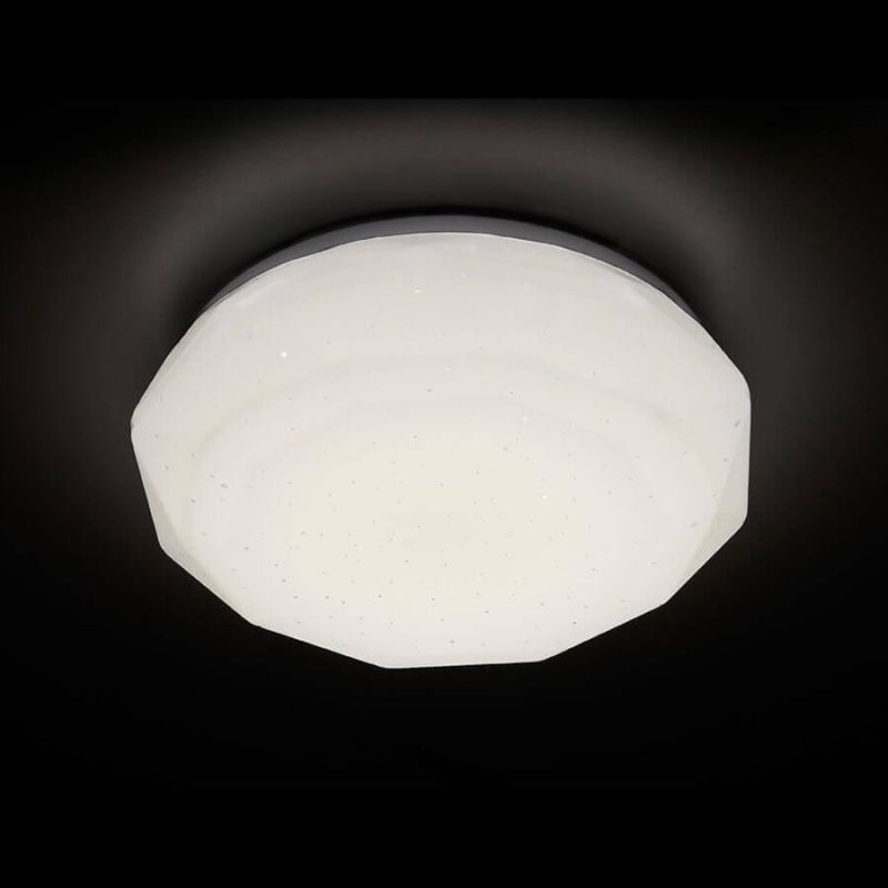 Потолочный светодиодный светильник Ambrella Light Orbital Fly Simple F575 WH 15W 4200K D300
