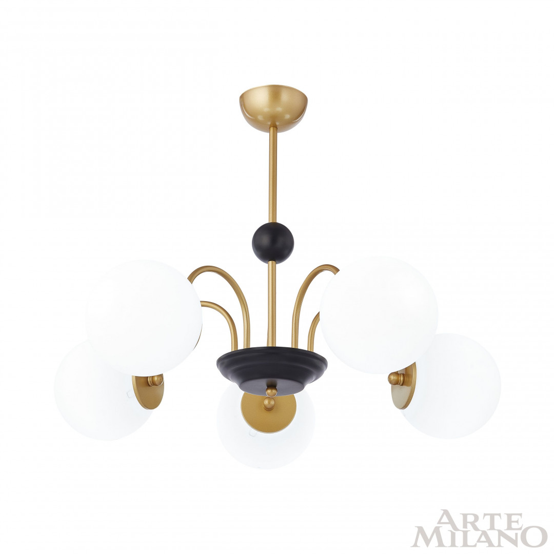 Люстра на штанге Arte Milano Napoli 312066/D700/5 BS/BK