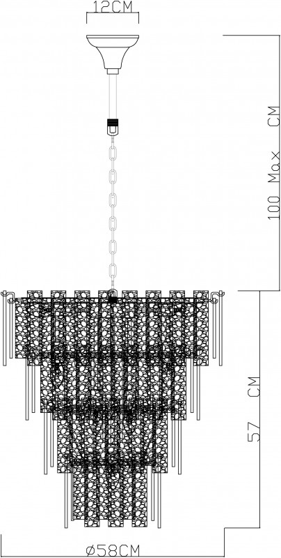 Потолочная люстра Divinare Felis 6005/17 LM-9