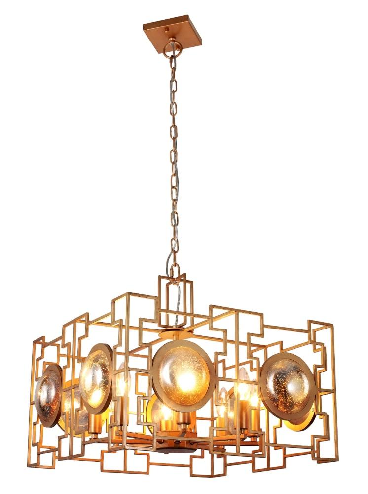 Подвесная люстра Crystal Lux Cuento SP8 Gold