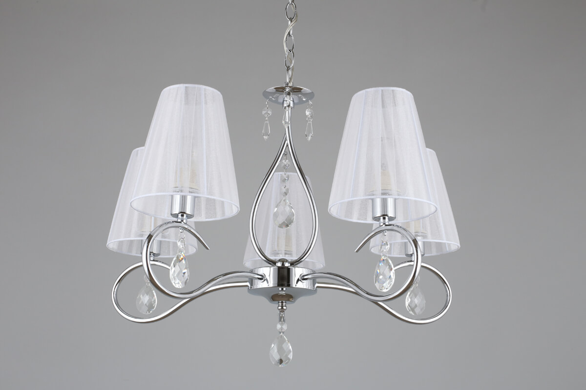 Подвесная люстра с абажуром из ткани Omnilux Molinella OML-56203-05