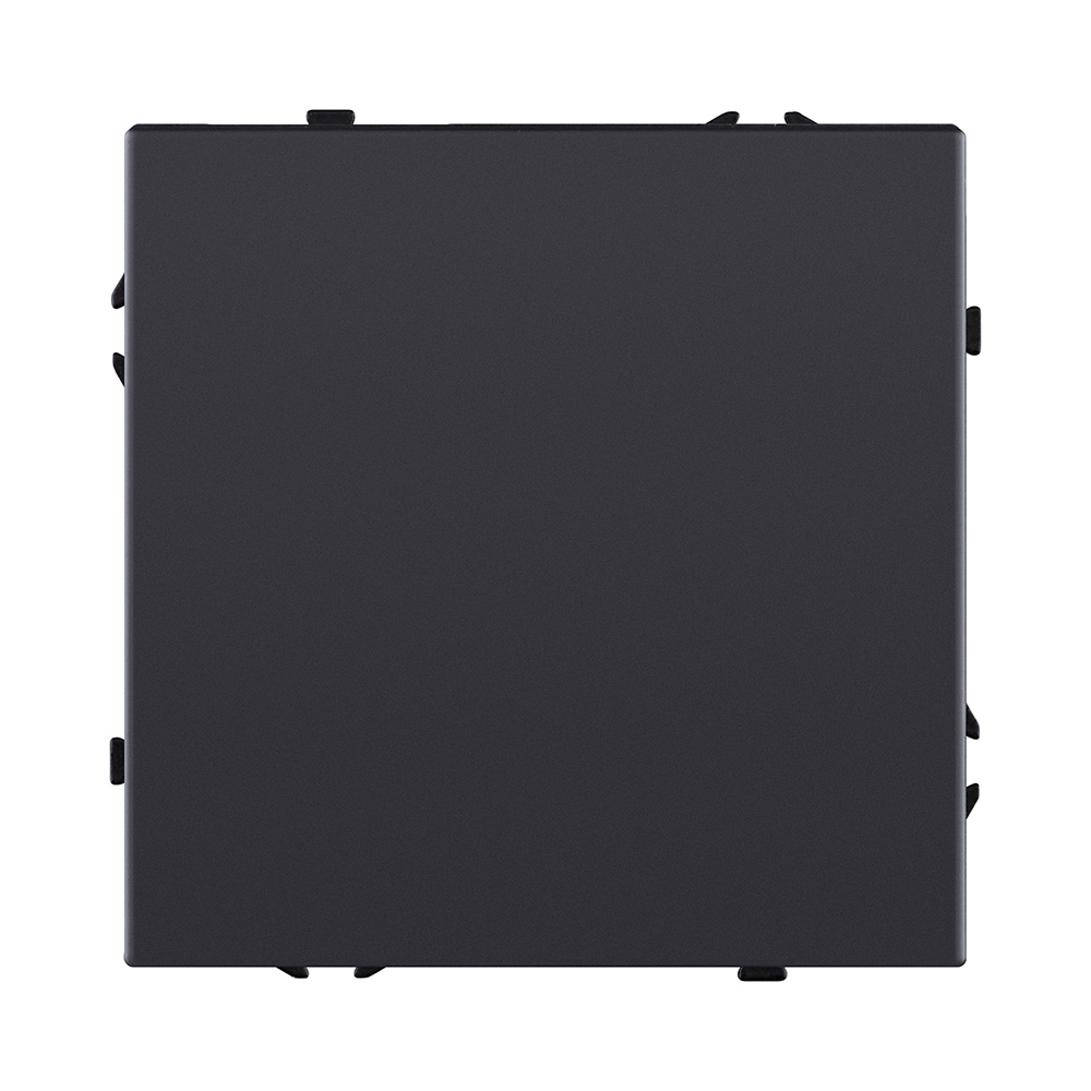 Выключатель 1-клавишный проходной 10А/250В, черный матовый Kollinger Eclipse EC-002BK