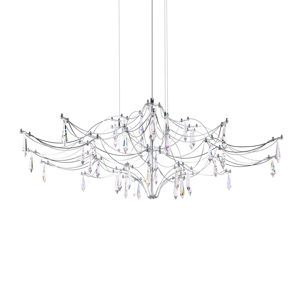 Подвесная светодиодная люстра Loft IT Mira 10587/1000 Silver Asfour