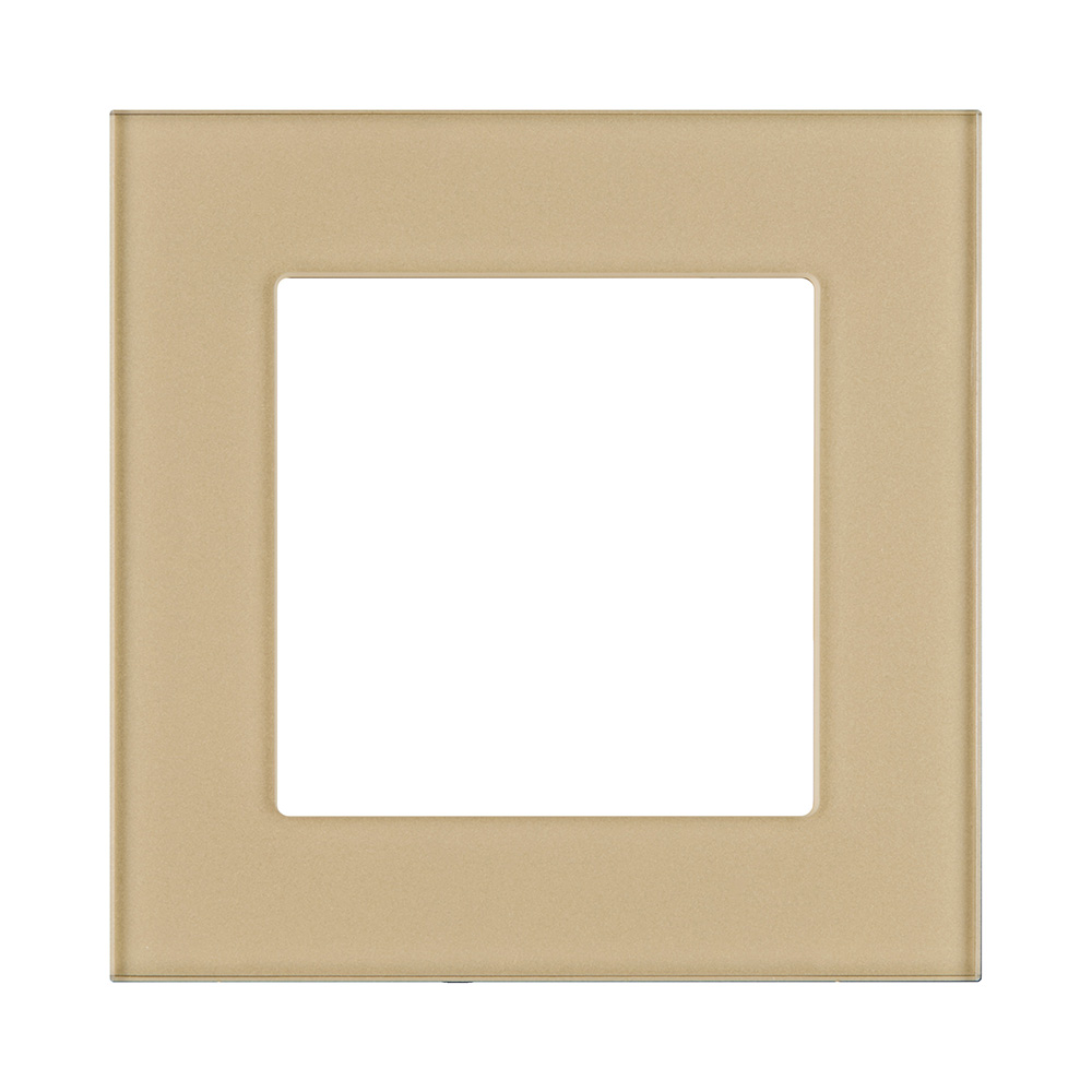 Рамка 1-постовая, стекло золотой Kollinger Asthetik AS1GD