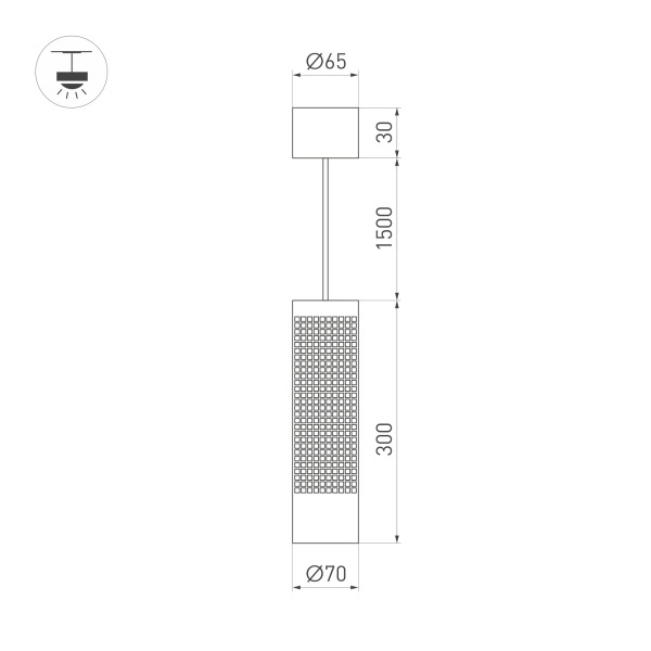 Подвесной светильник Arlight SP-Spicy-Hang-R70-13W Warm3000 033683