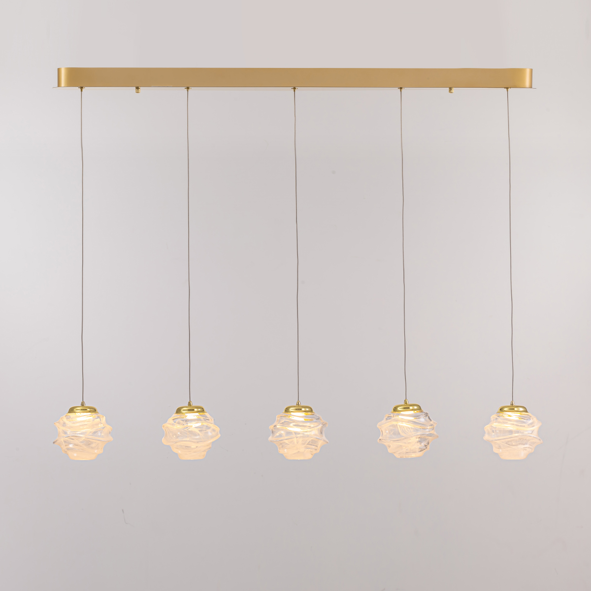 Подвесной дизайнерский светильник Delight Collection MD25030003-5B gold/clear