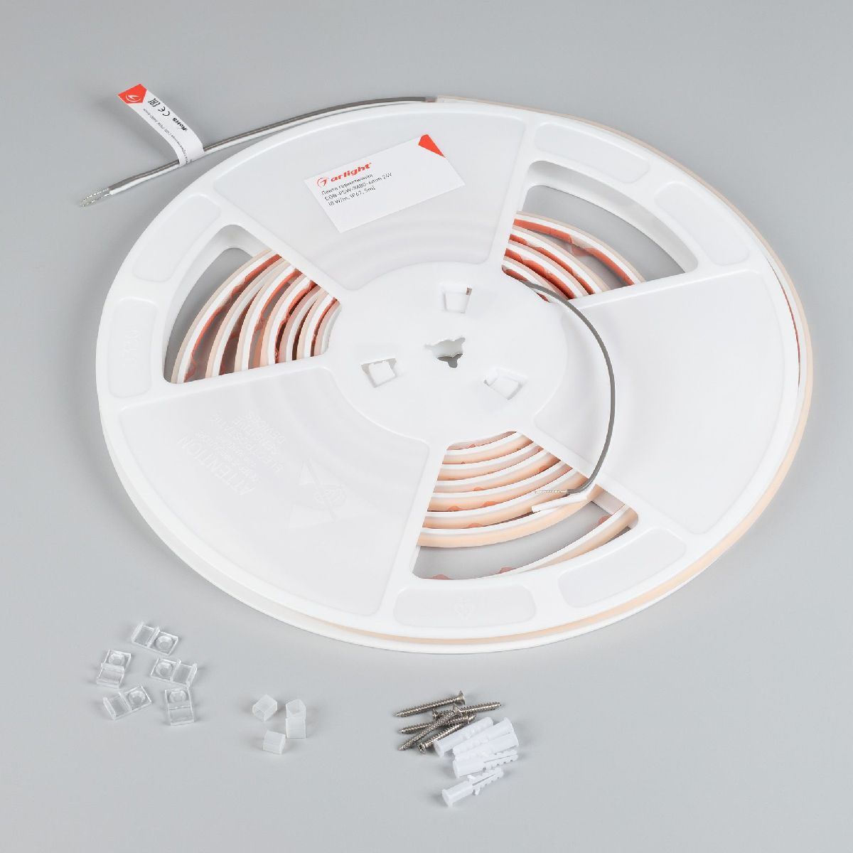 Светодиодная герметичная лента Arlight COB-PSW-X480-6mm 24V Warm2700 (8 W/m, IP67, 5m) 047893