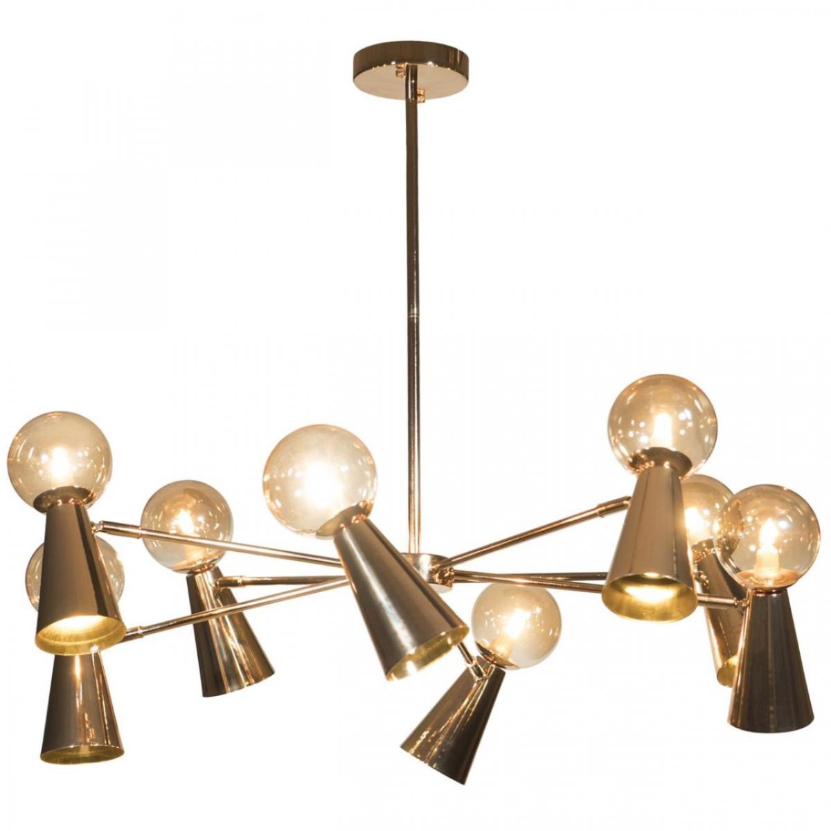 Люстра на штанге Loft IT Halley 10046/8 Gold