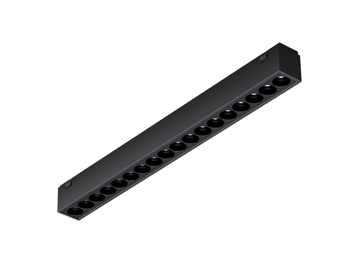 рековый светильник для гостиной Luminotti Easyslim Line Slim L.402.18.4K.BK