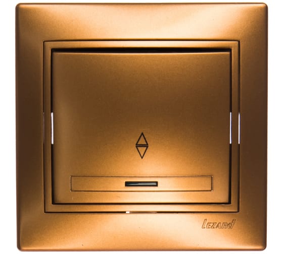 Выключатель проходной с подсветкой Lezard Mira 701-1313-114