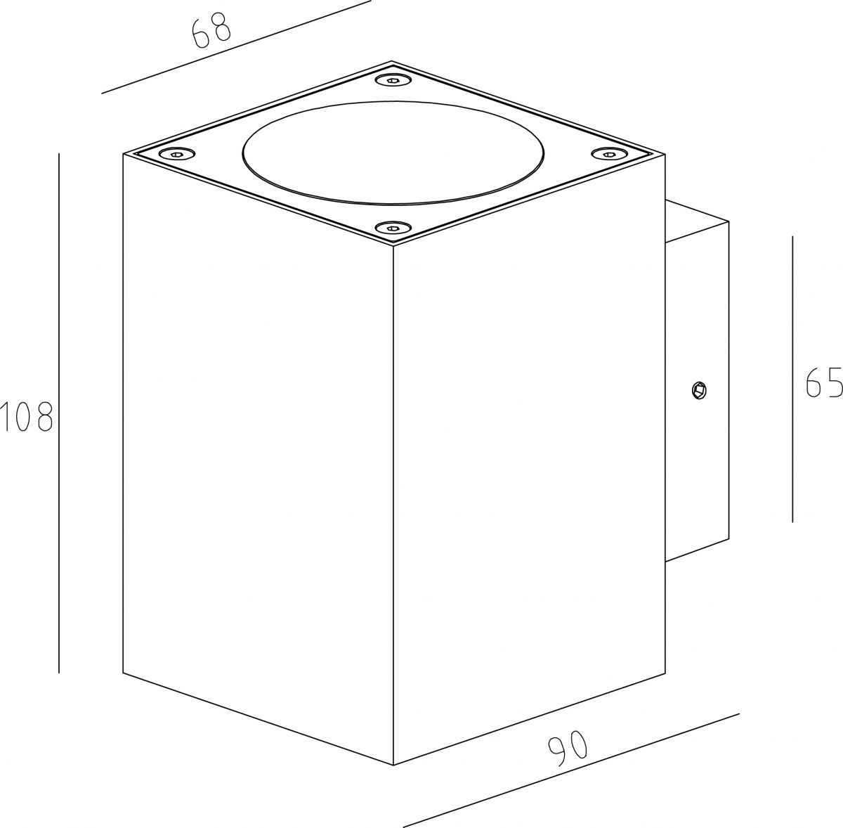 Уличный настенный светильник Deko-Light Cubodo 731030
