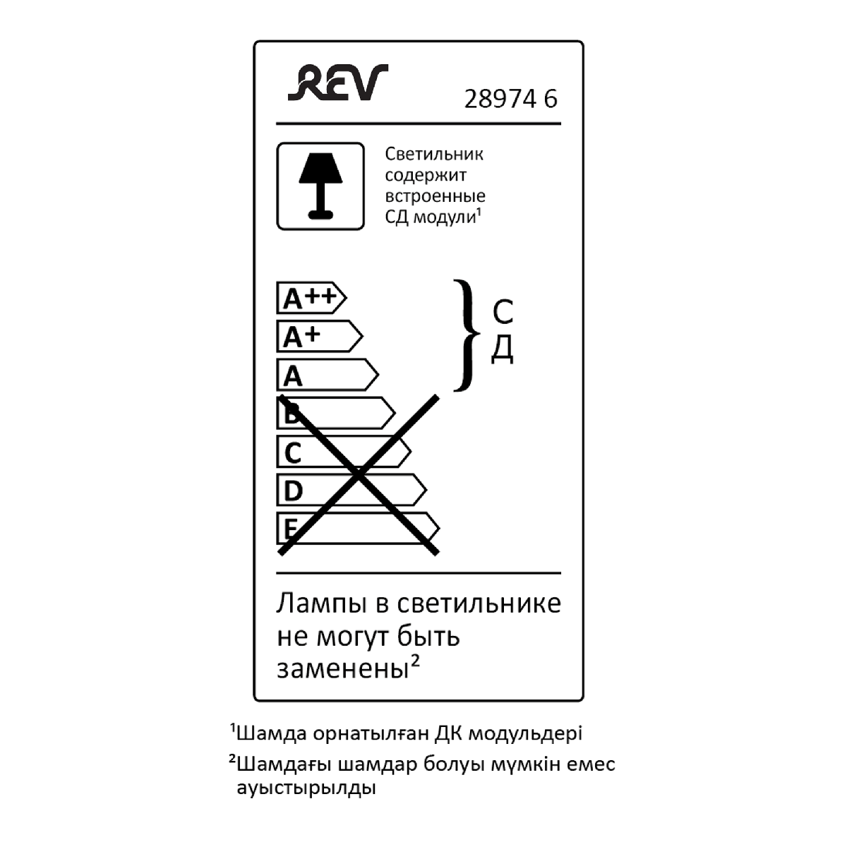 Панель светодиодная REV Slim Quadro 28974 6