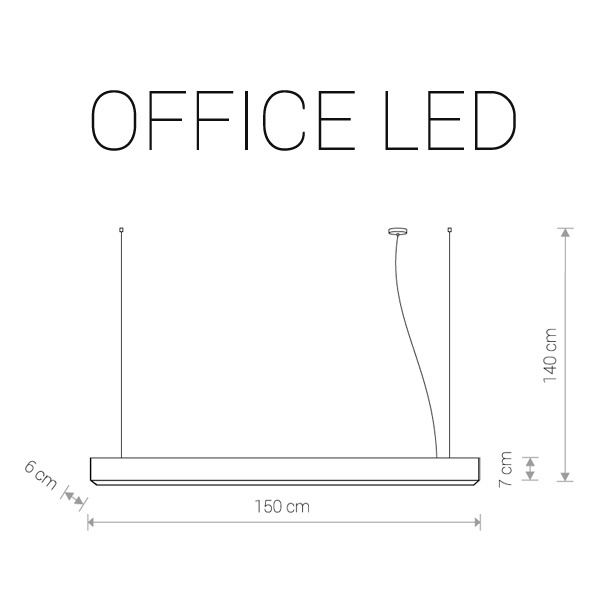 Подвесной светодиодный светильник Nowodvorski Office Led 9355
