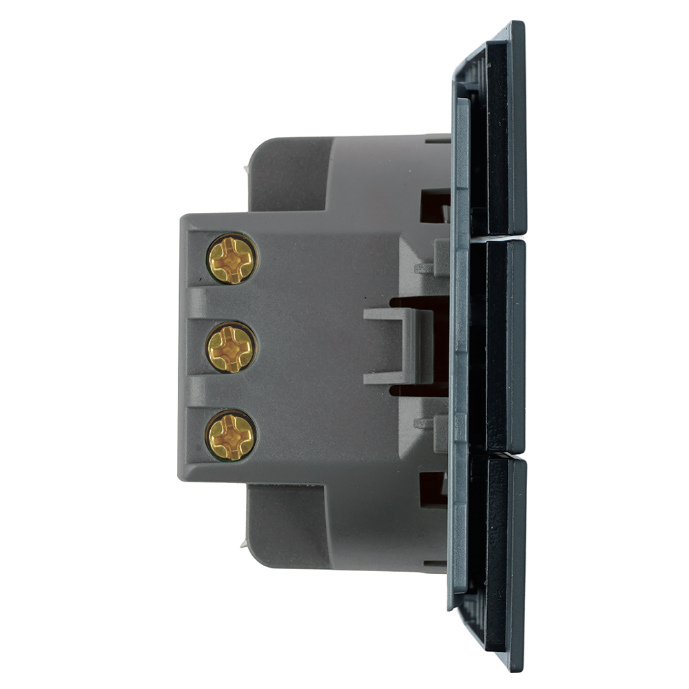 Выключатель 3-клавишный (механизм) Stekker Мия 250В 10А RSW10-3108-05 черный бархат 50444