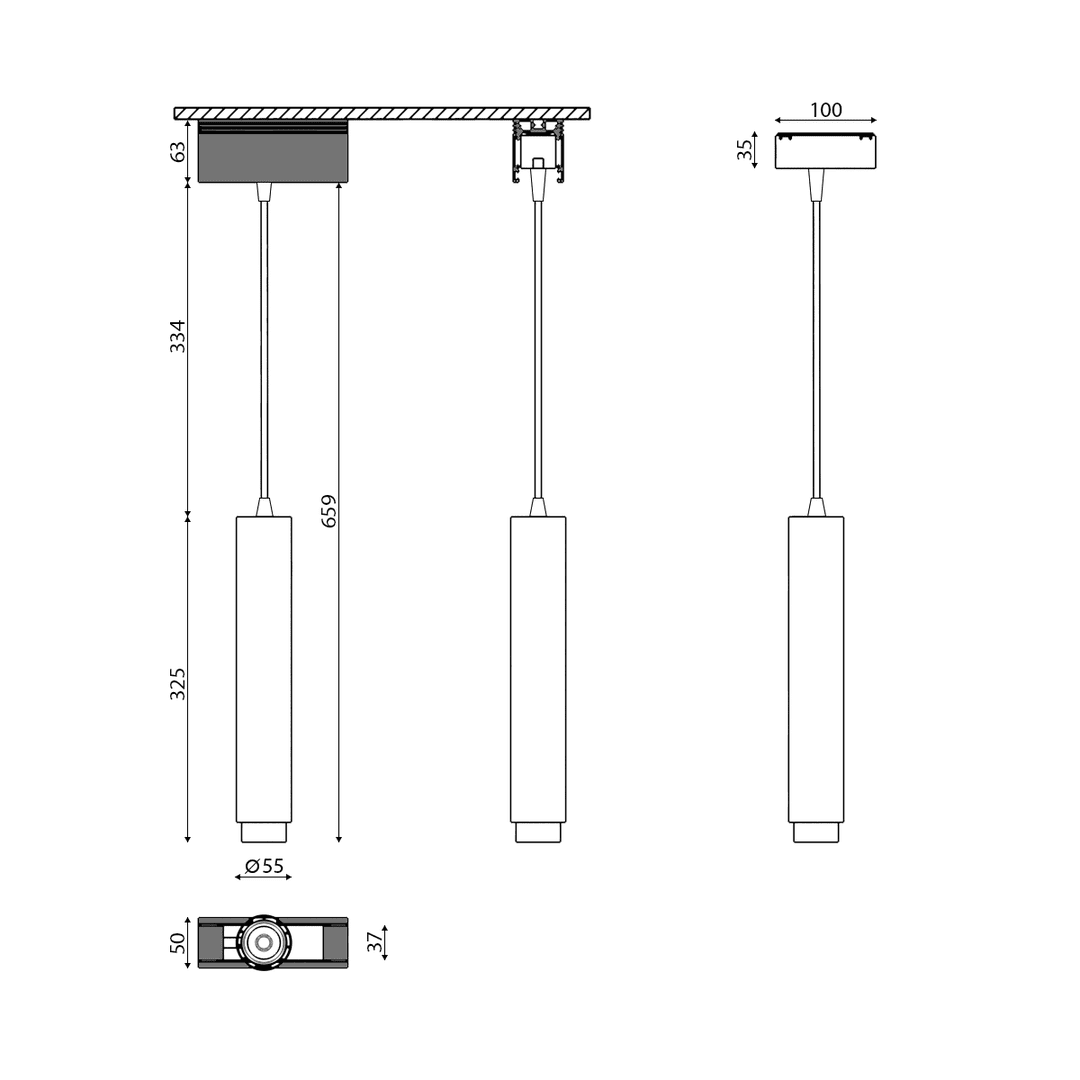 Трековый светильник DesignLed SY-601241-BL-10-NW 003580