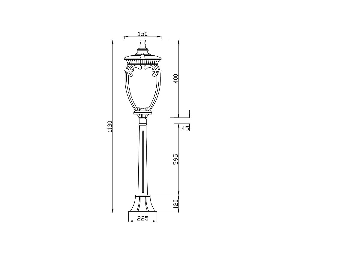 Ландшафтный светильник Maytoni Fleur O414FL-01GB1