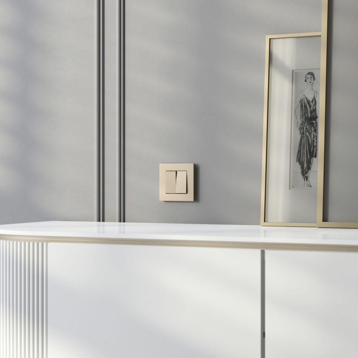 Рамка на 1 пост Werkel Slab (шампань софт) W0012911 4690389218385 a071623