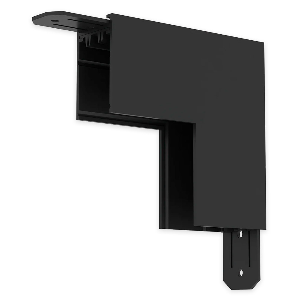 Угловой соединитель внутренний для накладного шинопровода AM Group AM544 BK SMART