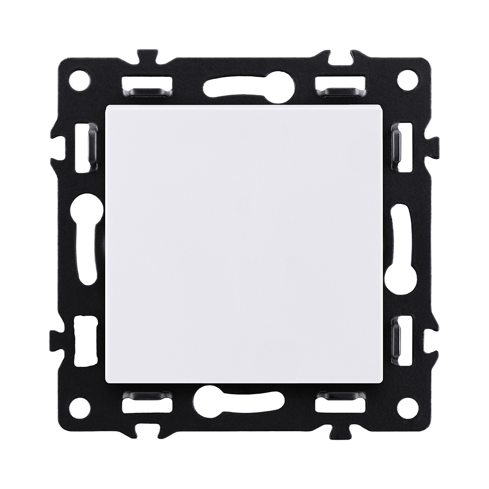 Выключатель 1-клавишный 10А/250В, белый Kollinger Asthetik AS-001WH