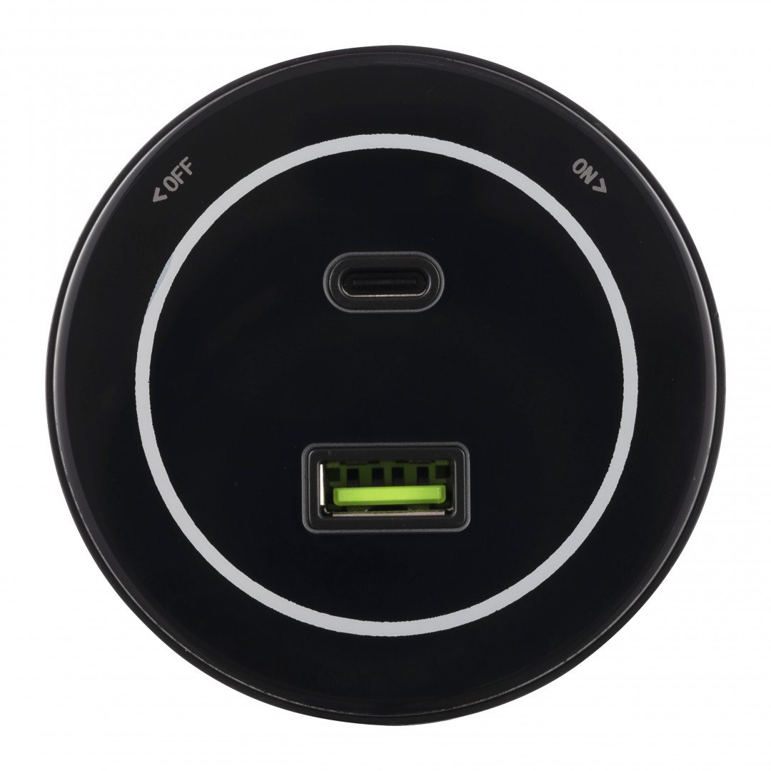 Трековая розетка Arte Milano Am-track-sockets-39 399732TS/USB-Type-C Black