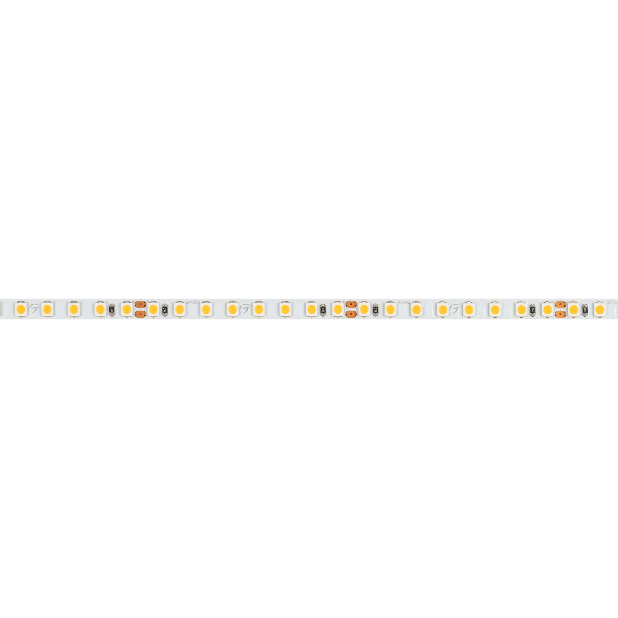 Светодиодная лента Arlight RT-A160-5mm 24V Warm3500 (9.6 W/m, IP20, 2835, 5m) 037807