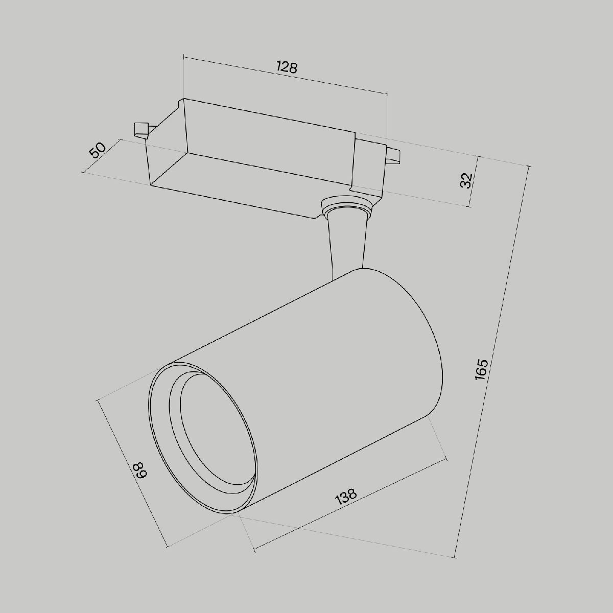 Трековый светильник Maytoni Technical Vuoro TR003-1-15W3K-M-B