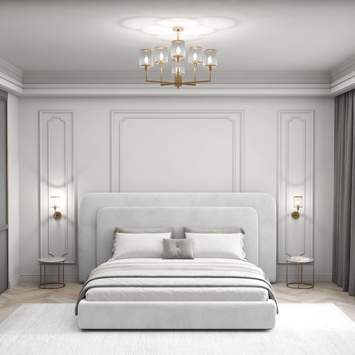 Люстра на штанге Eurosvet Inari 60144/6 золото Smart a061942