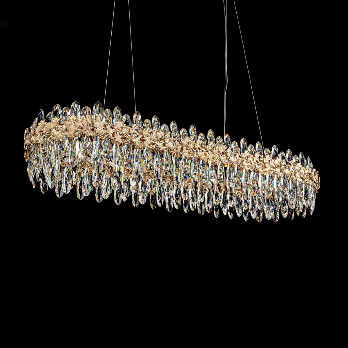 Подвесная led люстра Modelux ML.9888.1200 GD
