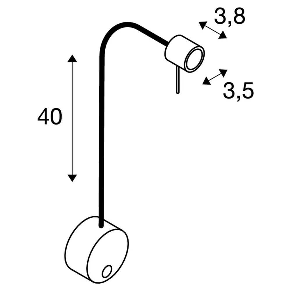 Бра SLV Dio Flex Plate 1002607