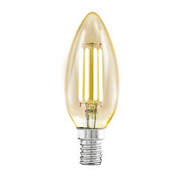 Лампа светодиодная филаментная Eglo E14 4W 2200К янтарь 11557 УЦ