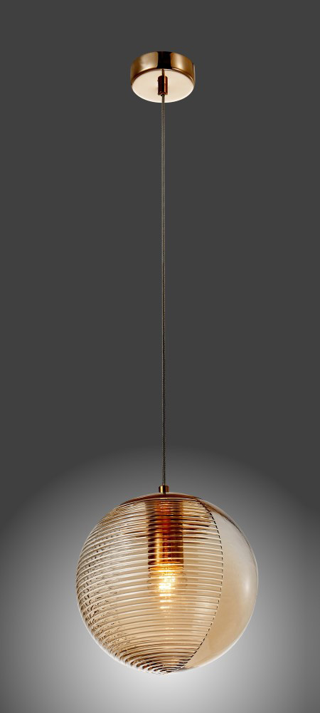 Подвесной светильник Crystal Lux Vigo SP1 D200 Amber