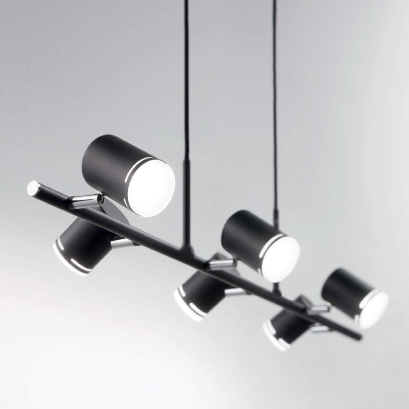 Светодиодный спот Ideal Lux Shots SP6 Nero 179612