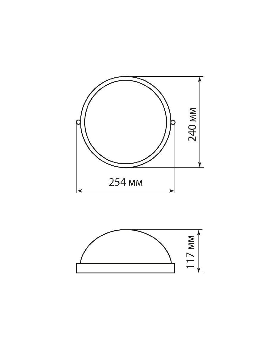 Настенно-потолочный светильник TDM Electric НПБ1101 SQ0303-0024