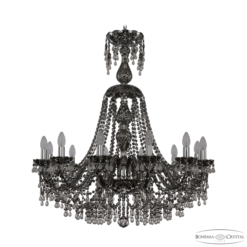 Подвесная люстра Bohemia Ivele Crystal 1410/12/300/XL-95 Ni V0300 M781