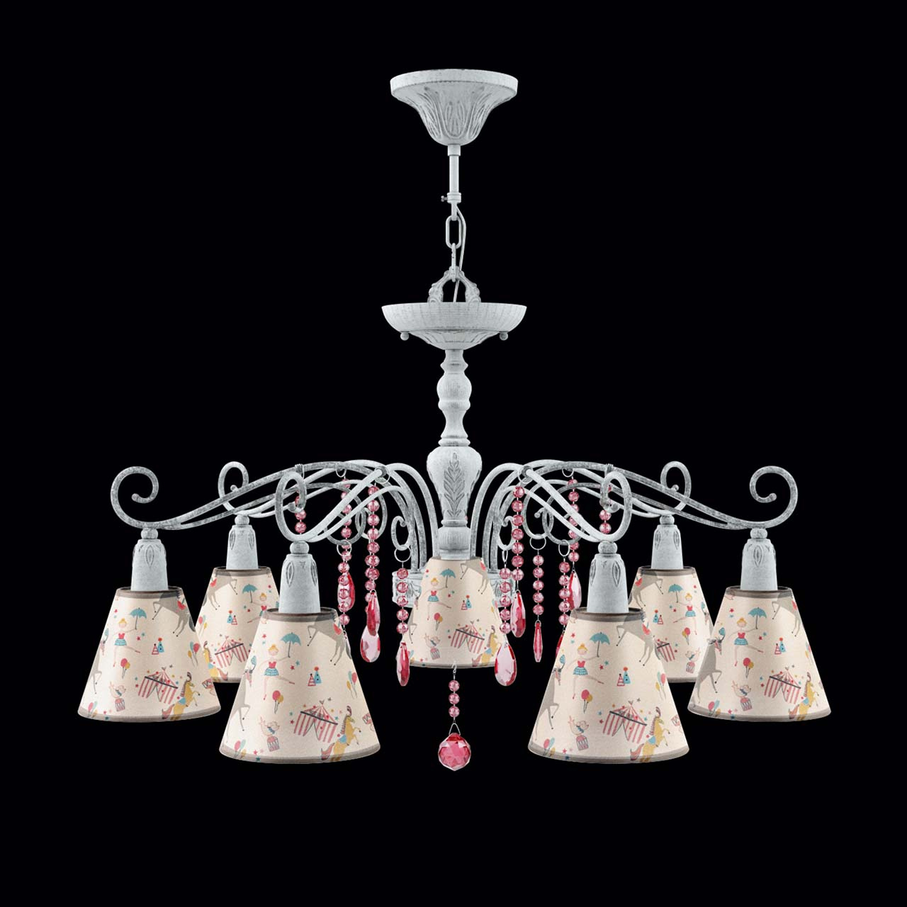 Подвесная люстра Lamp4you Provence E4-07-G-LMP-O-14-CRL-E4-07-PK-DN