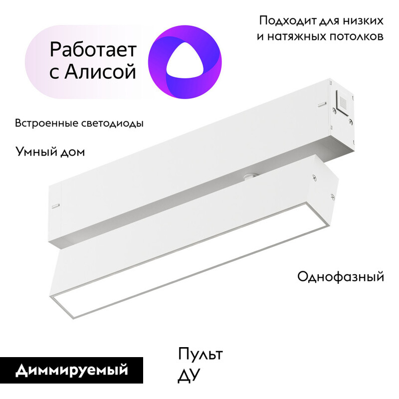 Трековый светильник Denkirs Smart DK8009-WH