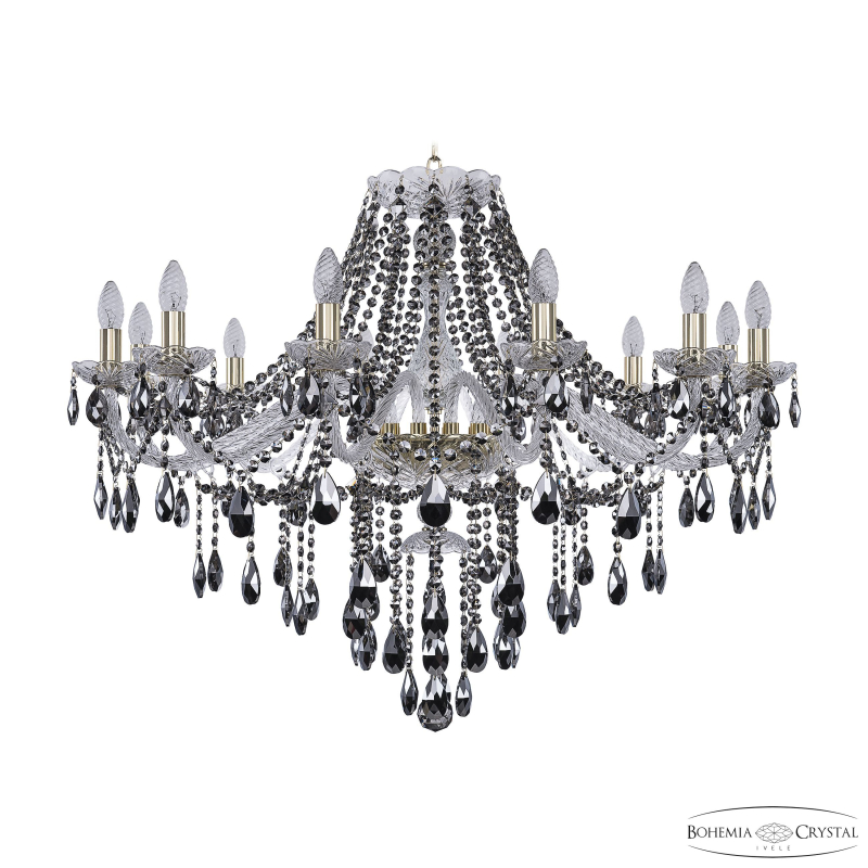 Подвесная люстра Bohemia Ivele Crystal 1415/12/360 G R781