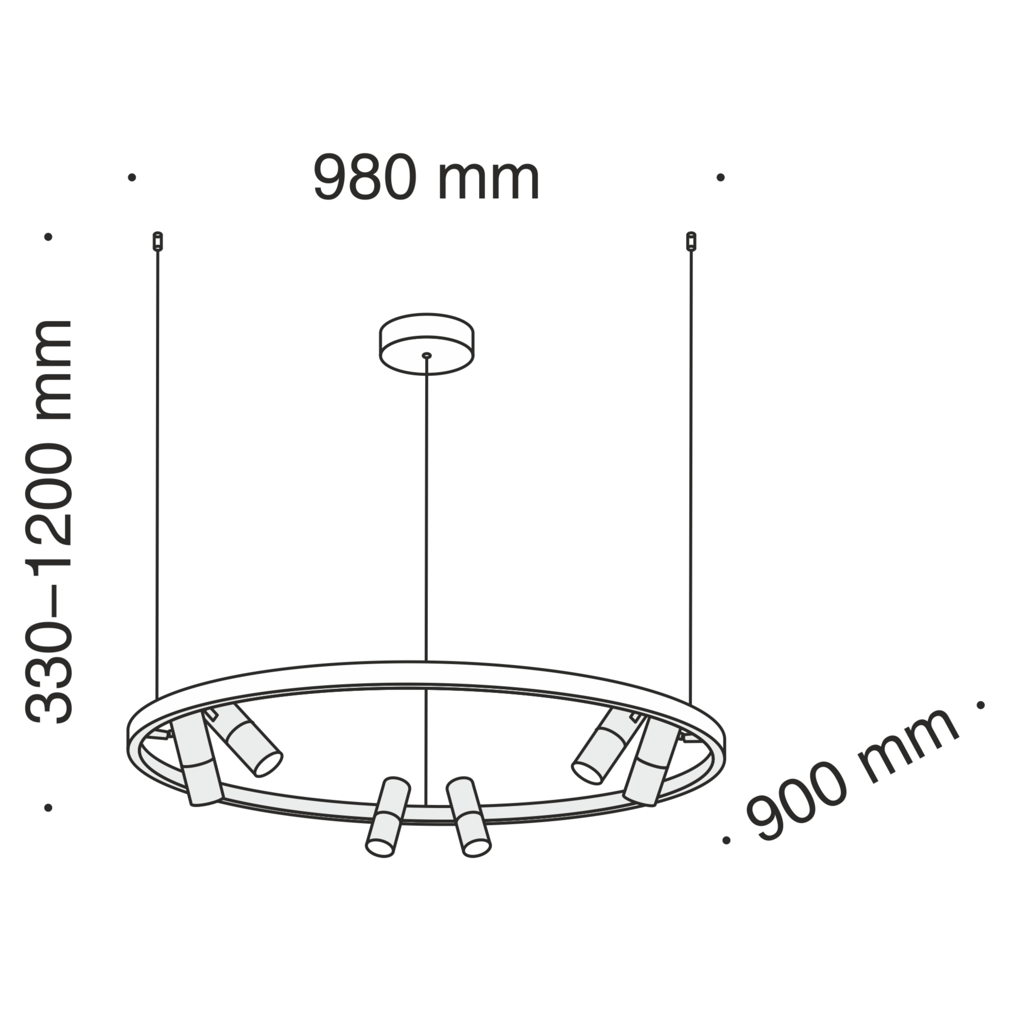 Подвесной светодиодный светильник Maytoni Satellite MOD102PL-L42B4K