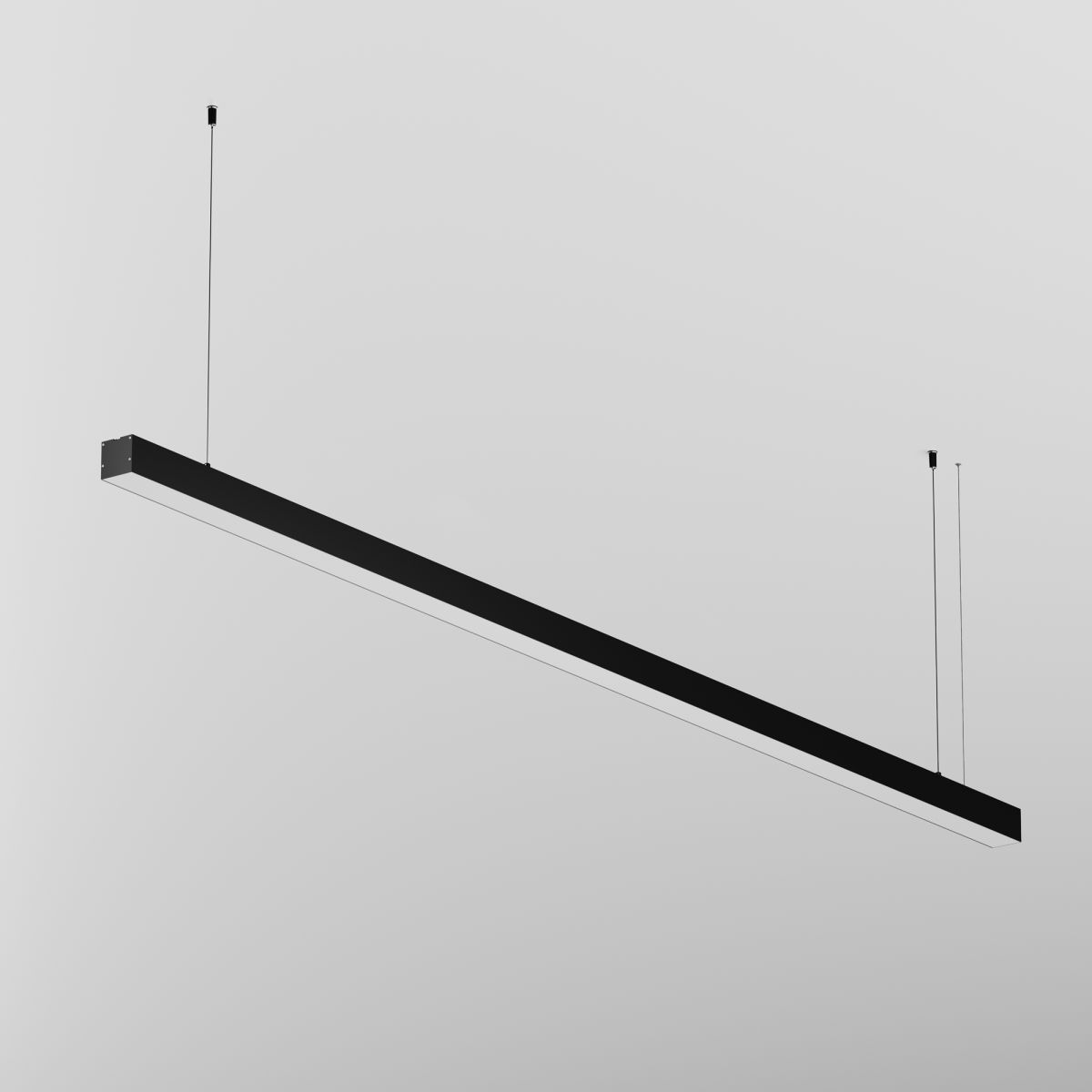 Линейный подвесной светильник Maytoni Technical 3000K 50x50 (Черный, 2 м) LL312031