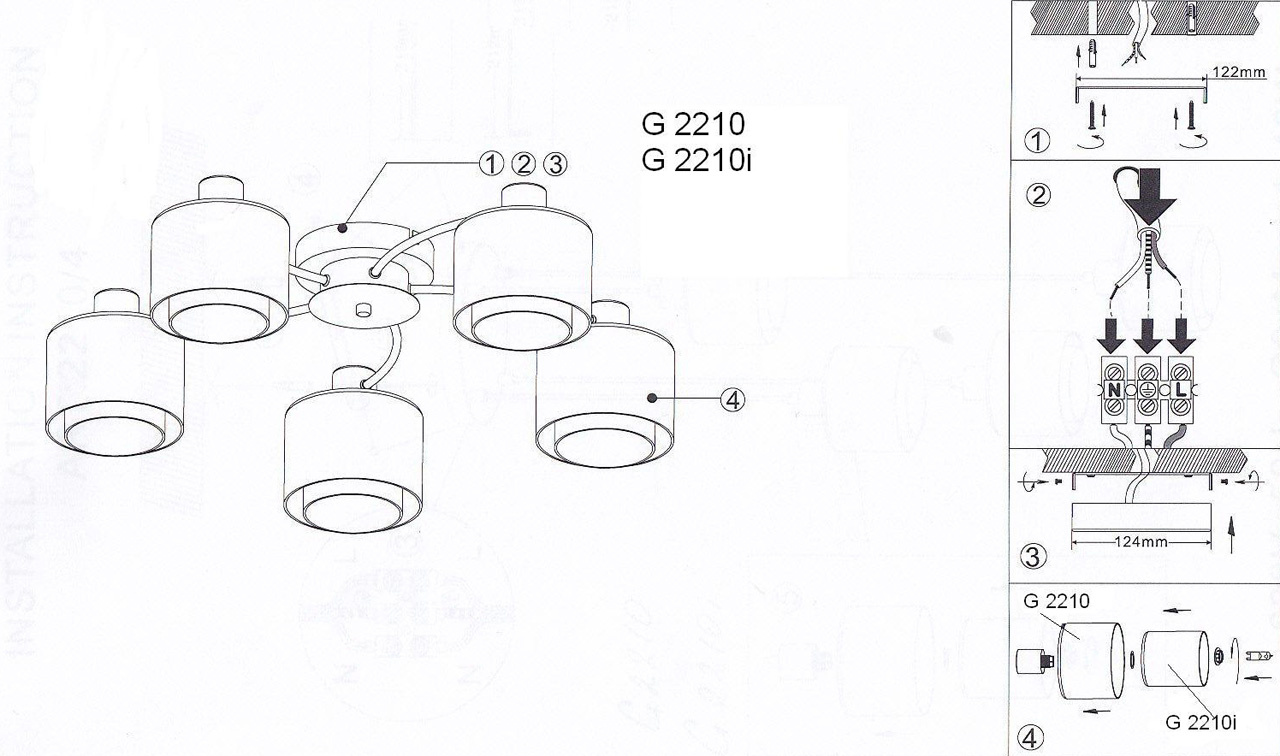 Потолочная люстра Lumion Isko 2210/5C