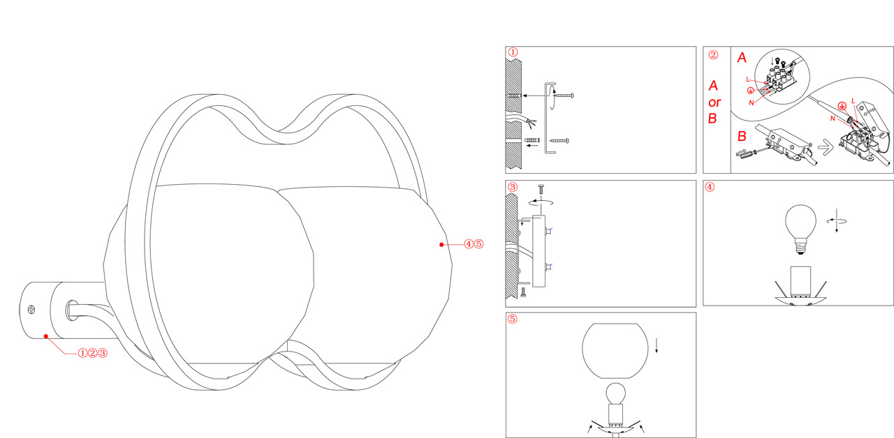 Бра Odeon Light Bani 2540/2W