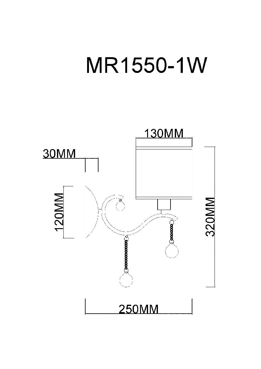 Бра MyFar Dante MR1550-1W